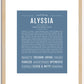 Alyssia | Name Art Print