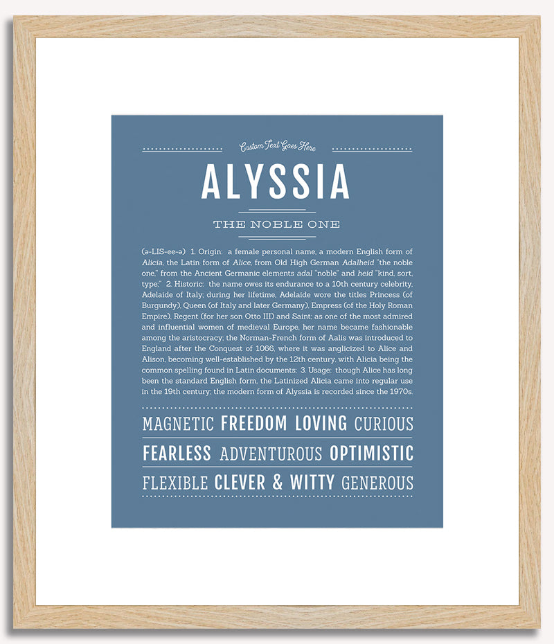 Alyssia | Name Art Print