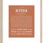 Alyssia | Name Art Print