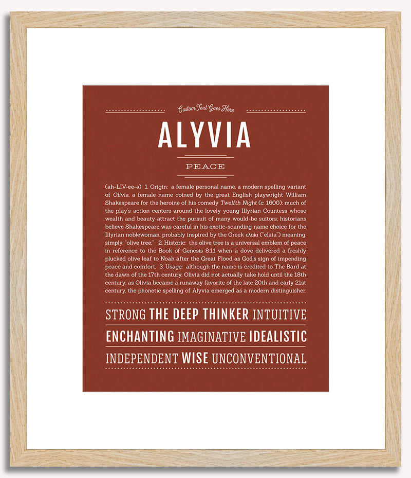 Alyvia | Name Art Print