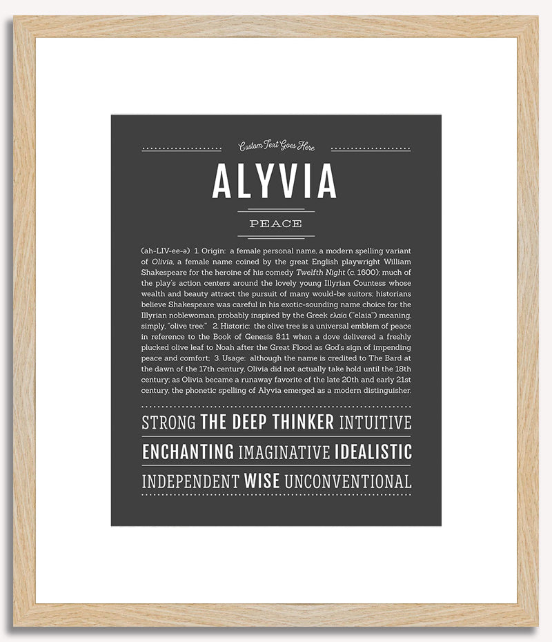 Alyvia | Name Art Print