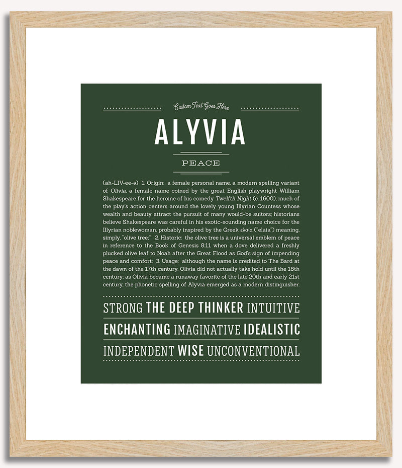 Alyvia | Name Art Print