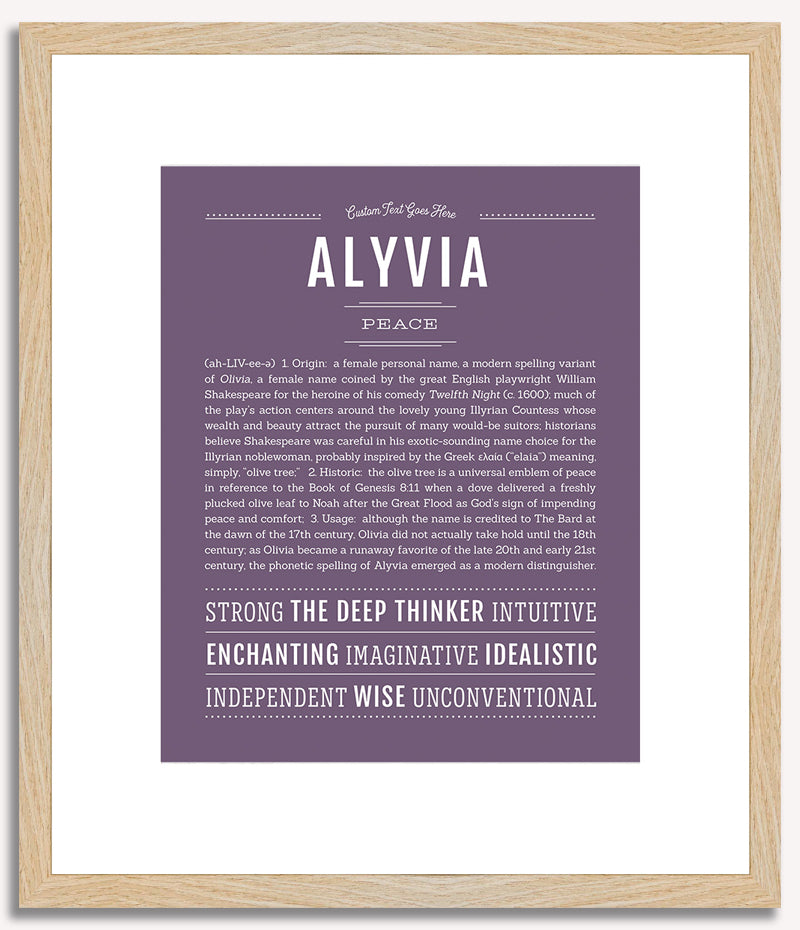 Alyvia | Name Art Print