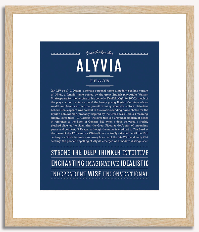 Alyvia | Name Art Print