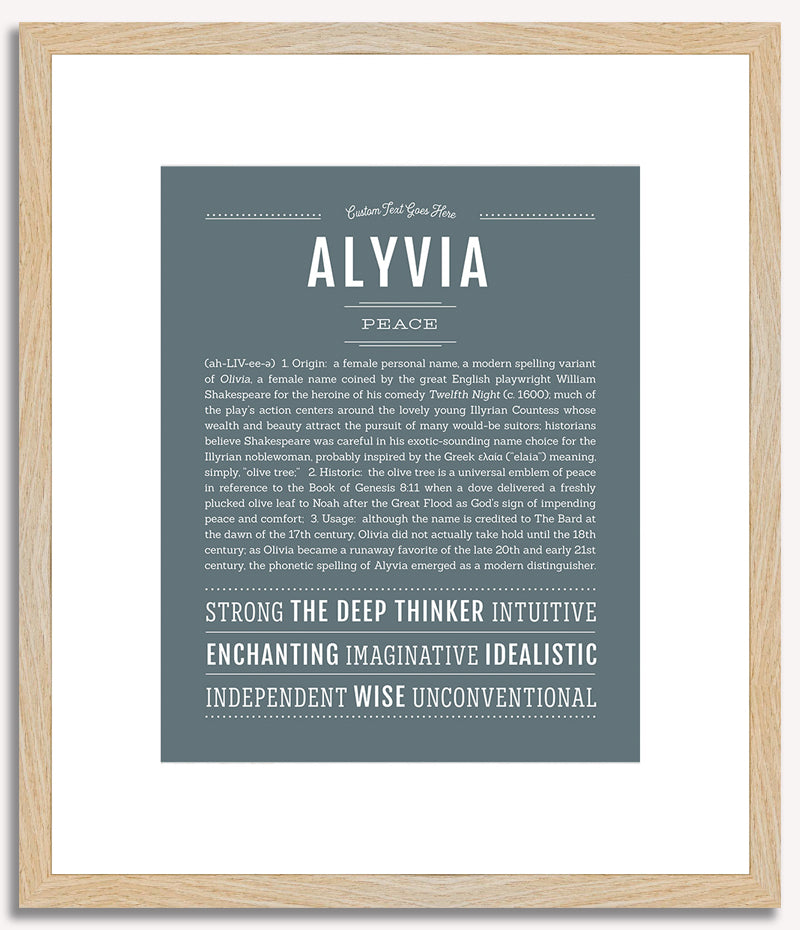 Alyvia | Name Art Print