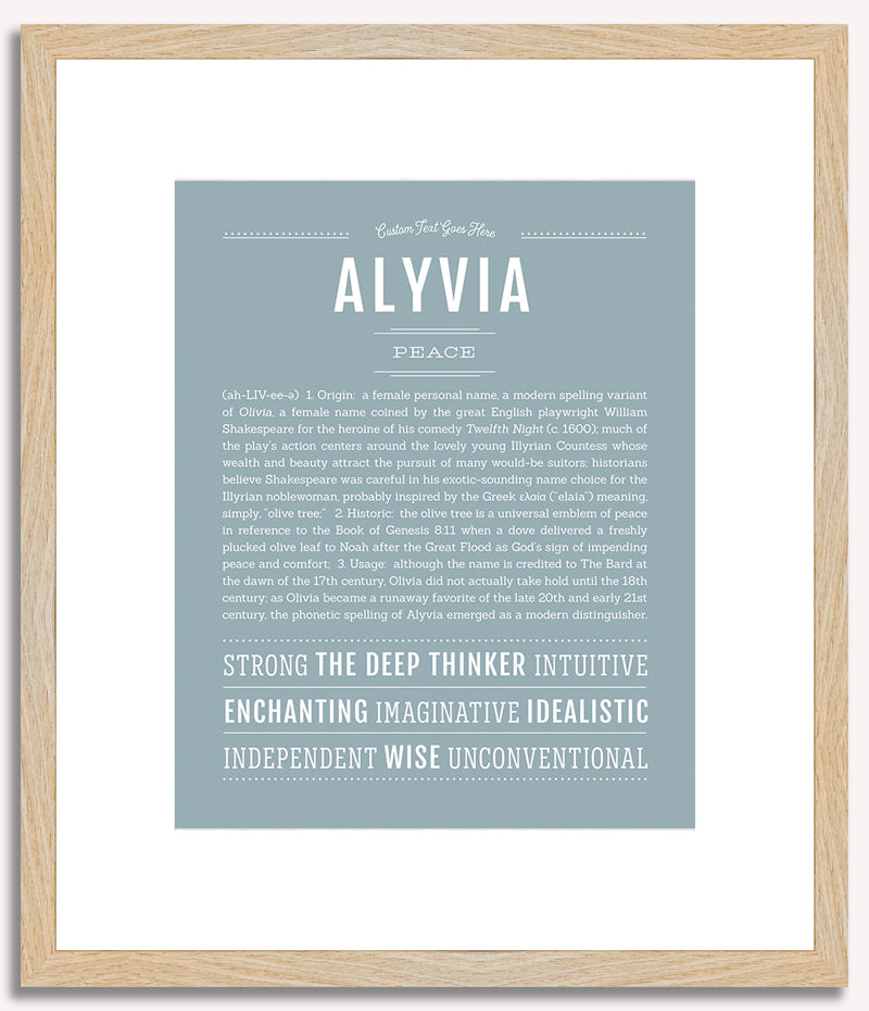 Alyvia | Name Art Print