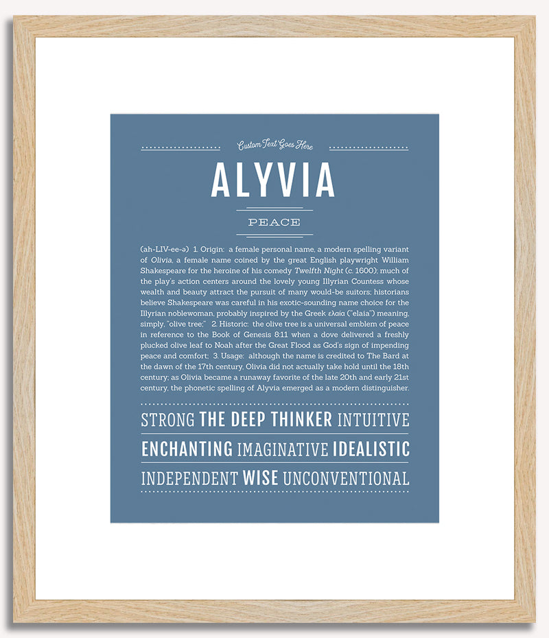 Alyvia | Name Art Print