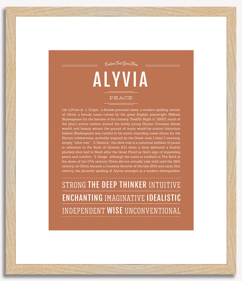 Alyvia | Name Art Print