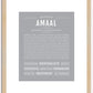 Amaal (male) | Name Art Print