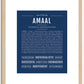 Amaal (male) | Name Art Print