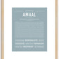 Amaal (male) | Name Art Print