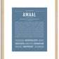 Amaal (male) | Name Art Print