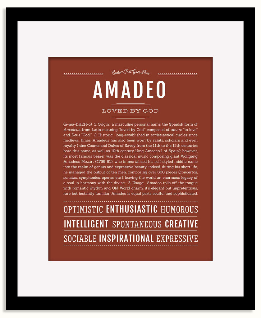Frame Options | Bordeaux | Black Frame, Matted