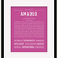 Frame Options | Dark Pink | Black Frame, Matted