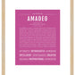 Frame Options | Dark Pink | Maple Frame, Matted