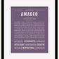 Frame Options | Deep Purple | Black Frame, Matted