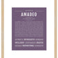 Frame Options | Deep Purple | Maple Frame, Matted