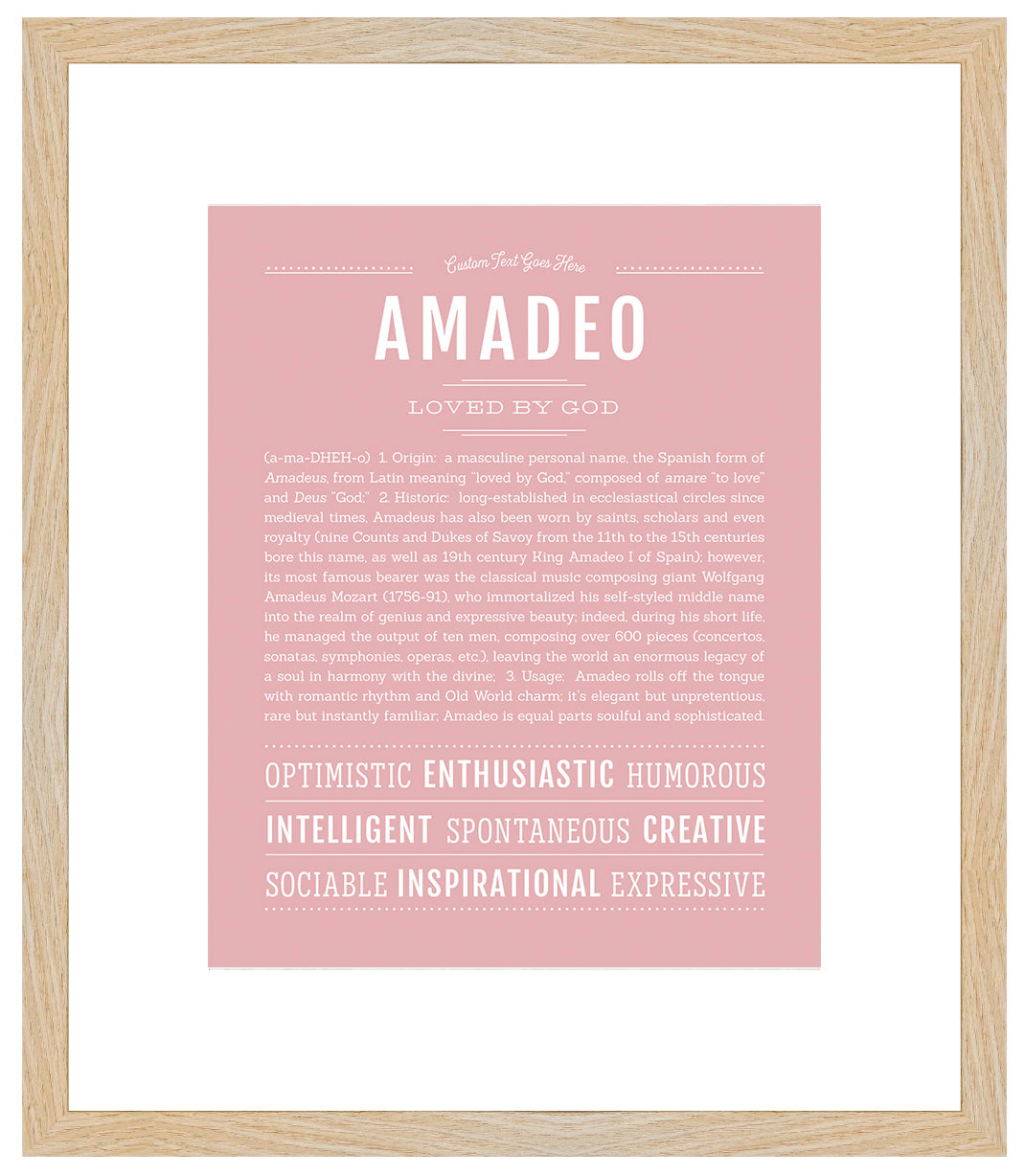 Frame Options | Dusty Rose | Maple Frame, Matted