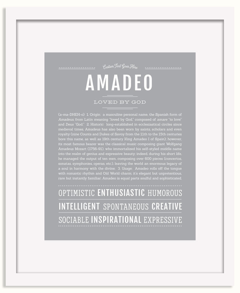 Frame Options | Light Gray | White Frame, Matted