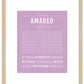Frame Options | Lilac | Maple Frame, Matted
