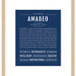 Frame Options | Midnight Blue | Maple Frame, Matted