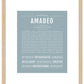 Frame Options | Powder Blue | Maple Frame, Matted