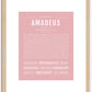 Amadeus | Name Art Print