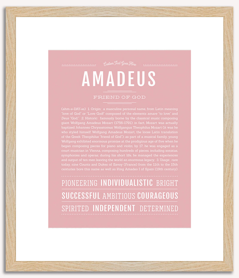 Amadeus | Name Art Print