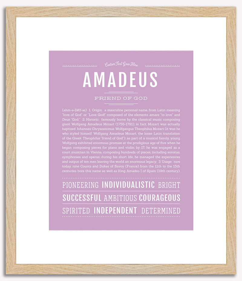 Amadeus | Name Art Print