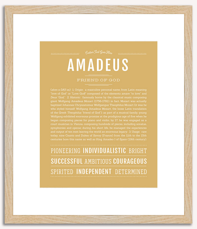 Amadeus | Name Art Print