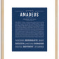 Amadeus | Name Art Print