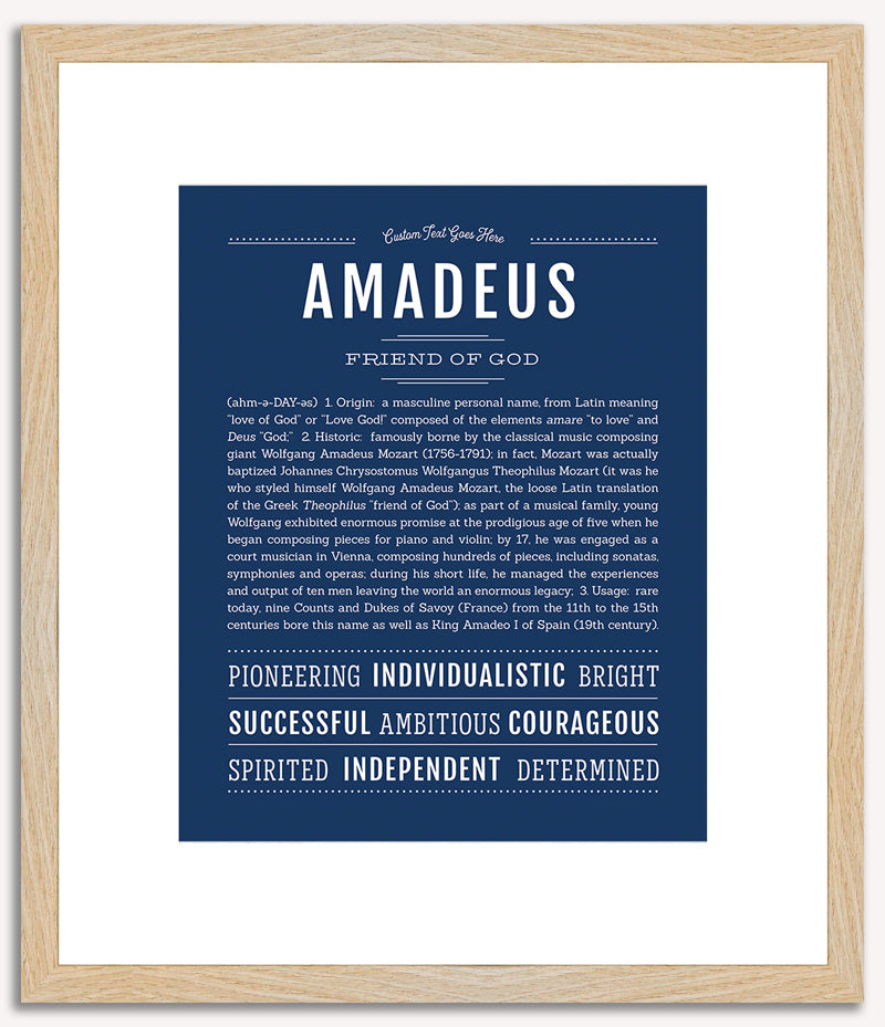 Amadeus | Name Art Print