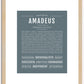 Amadeus | Name Art Print