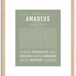 Amadeus | Name Art Print