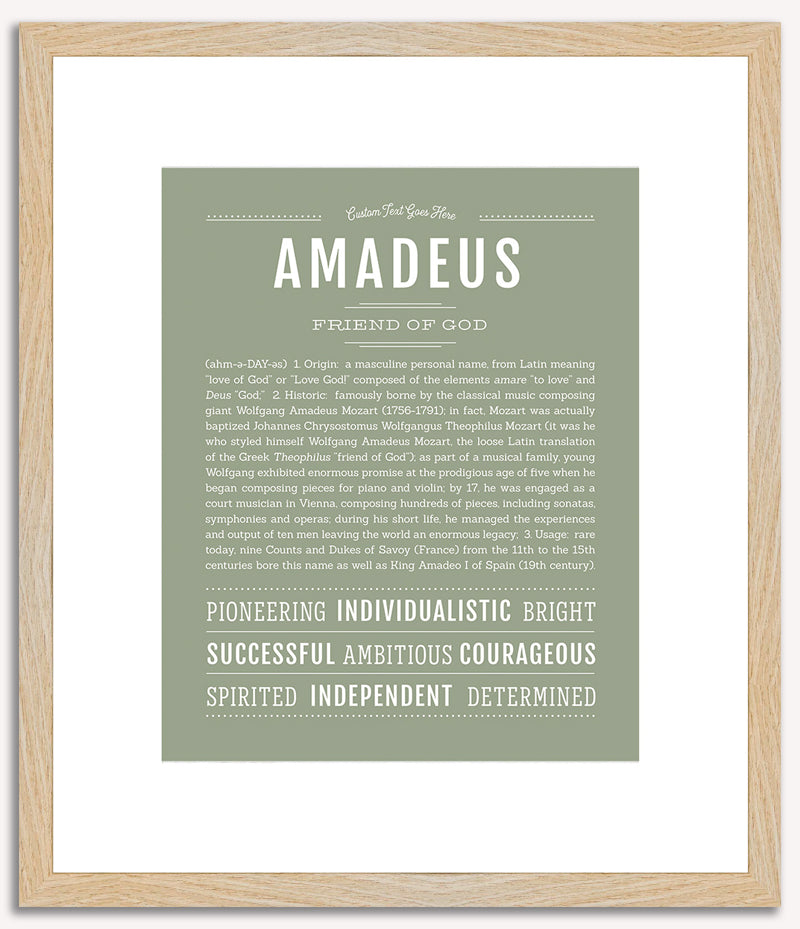 Amadeus | Name Art Print