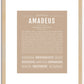 Amadeus | Name Art Print