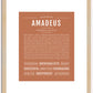 Amadeus | Name Art Print