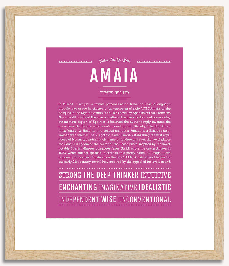 Amaia | Name Art Print