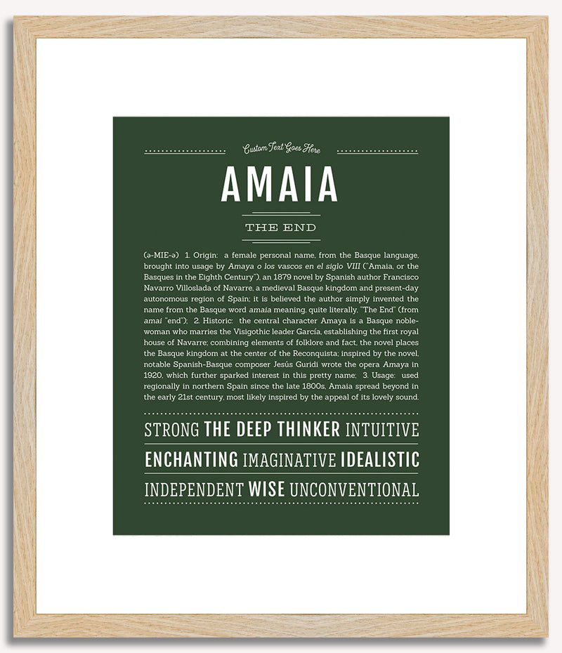 Amaia | Name Art Print