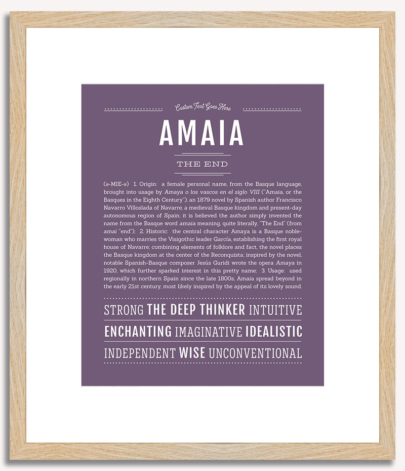 Amaia | Name Art Print