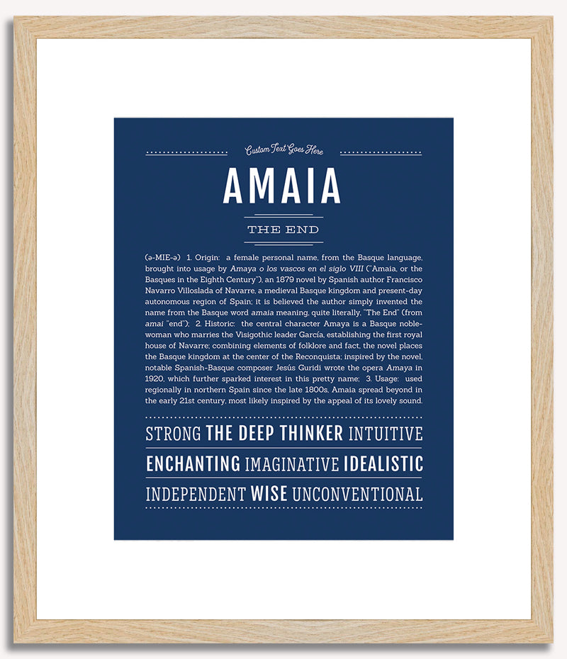 Amaia | Name Art Print