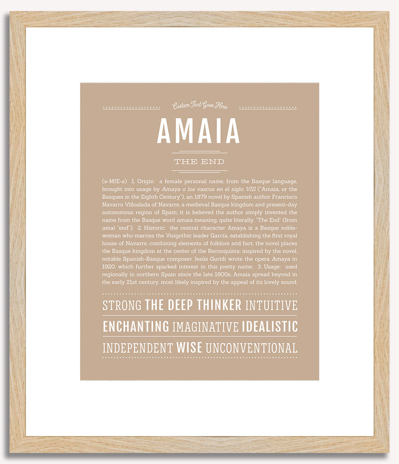 Amaia | Name Art Print