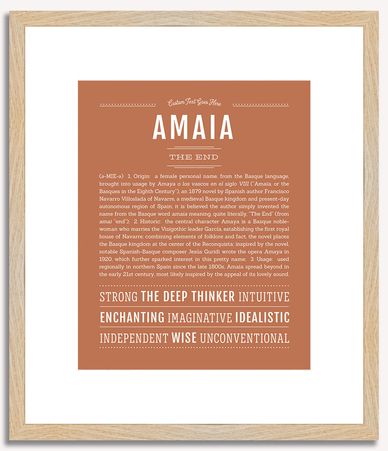 Amaia | Name Art Print