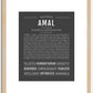 Amal (female) | Name Art Print