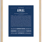 Amal (female) | Name Art Print