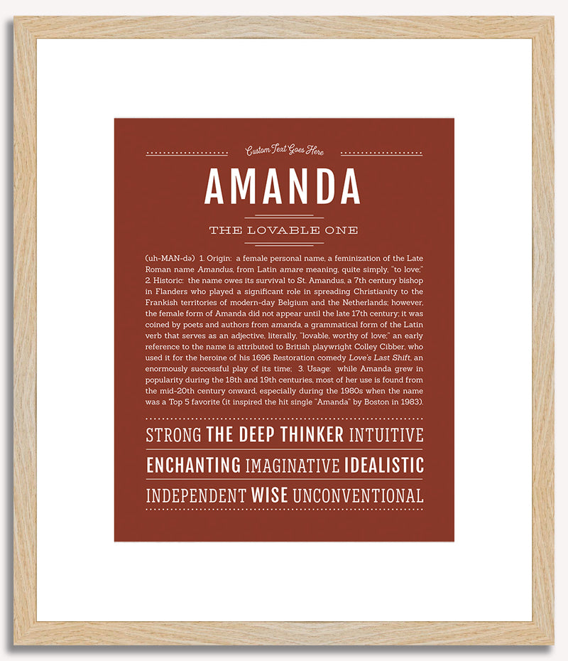 Amanda | Name Art Print