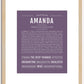 Amanda | Name Art Print