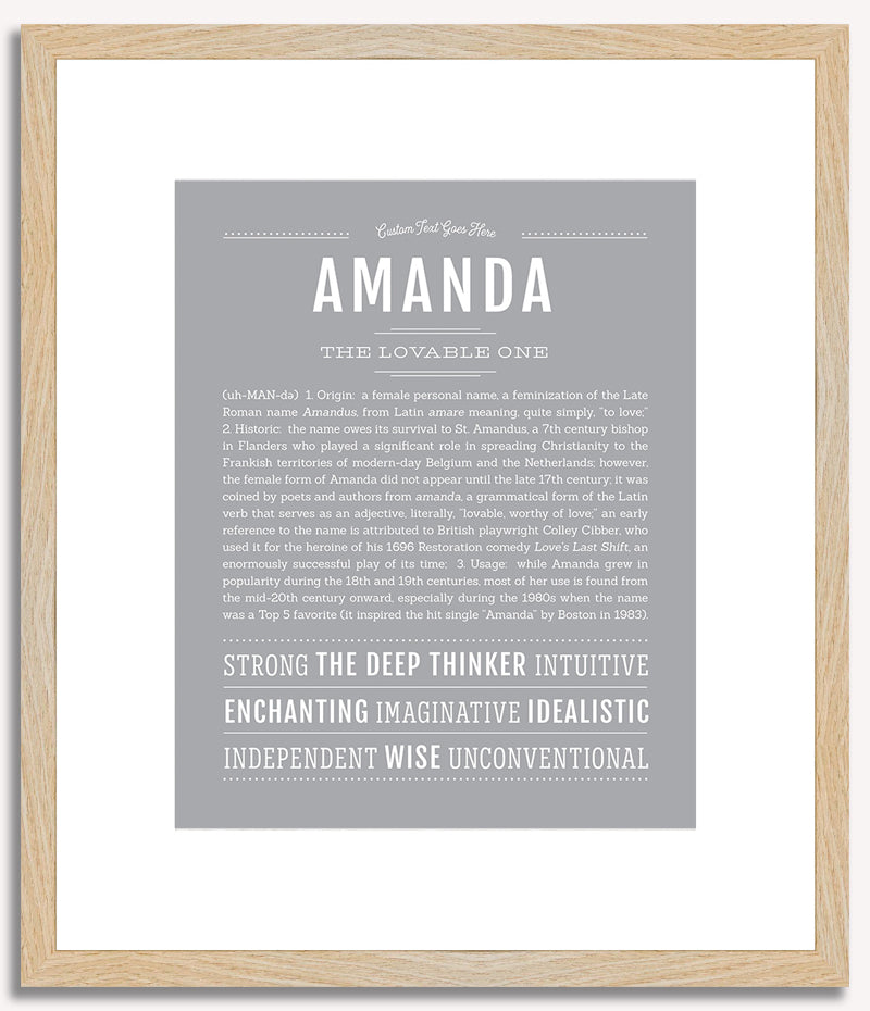 Amanda | Name Art Print