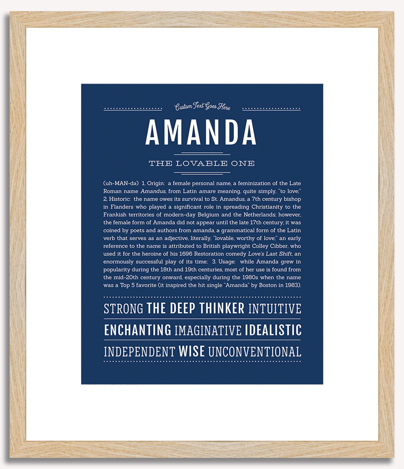 Amanda | Name Art Print