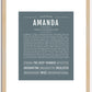 Amanda | Name Art Print